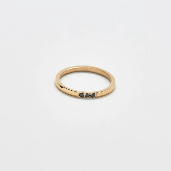 Black Pave Stacking Ring - Proper