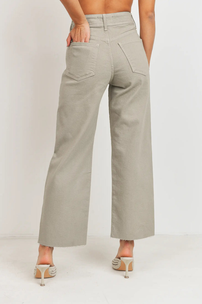 Eucalyptus HR Utility Wide Leg Jeans - Proper