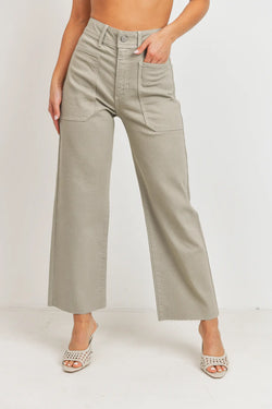 Eucalyptus HR Utility Wide Leg Jeans - Proper