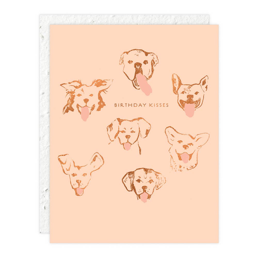 Dog Kisses - Birthday Card - Proper