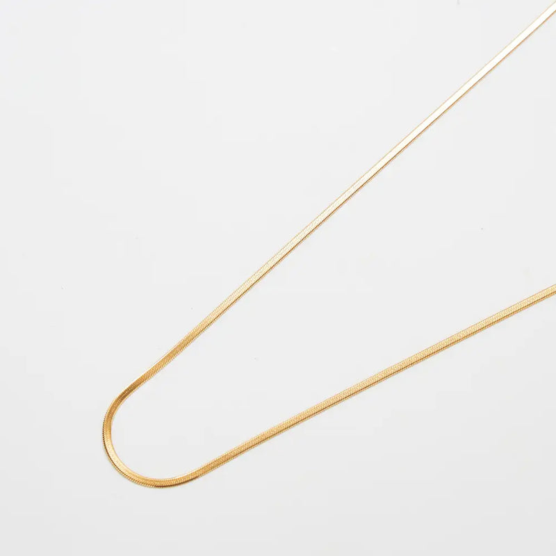Ultra Thin Herringbone Necklace - Proper