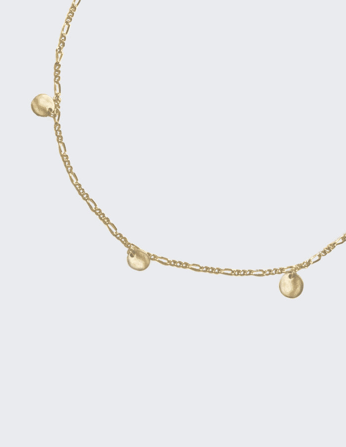 Gold Coin Charm Choker Necklace - Proper