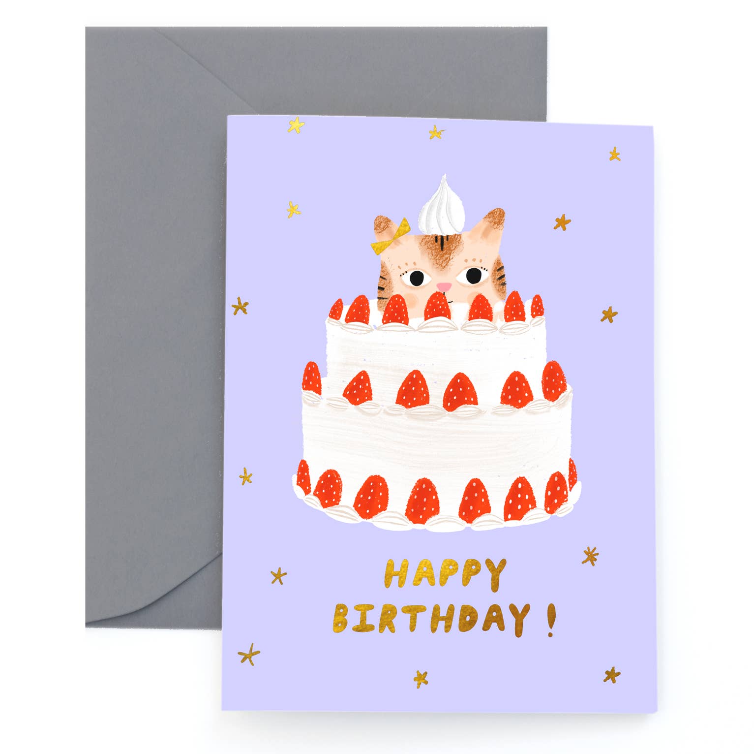 Kitty Cake - Birthday Card - Proper
