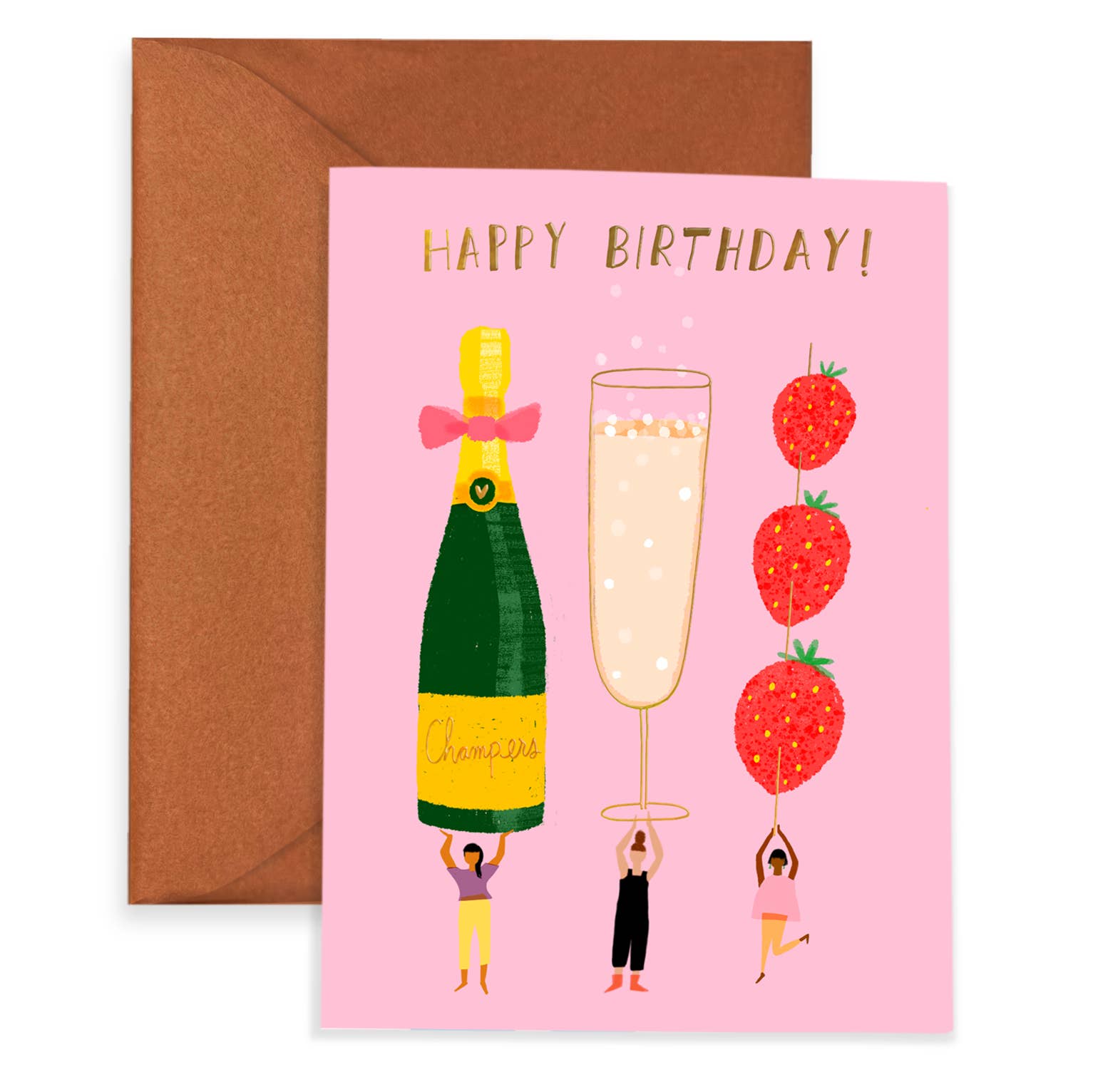 Champagne Wishes - Birthday Card - Proper