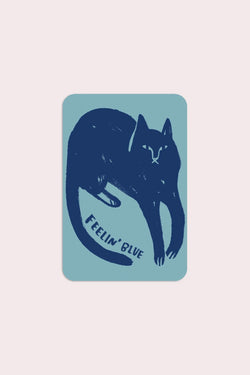 Feelin' Blue Vinyl Sticker - Proper