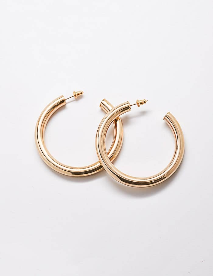 Gold Plated Hoops - Proper