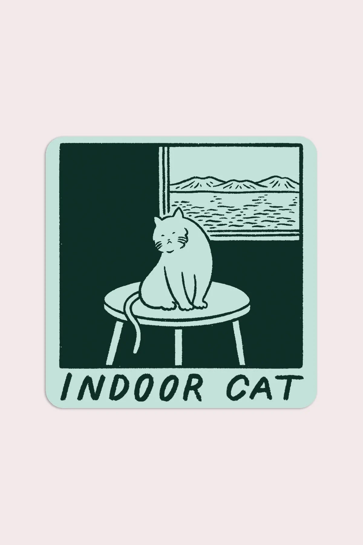Indoor Cat (Satoshi) Vinyl Sticker - Proper