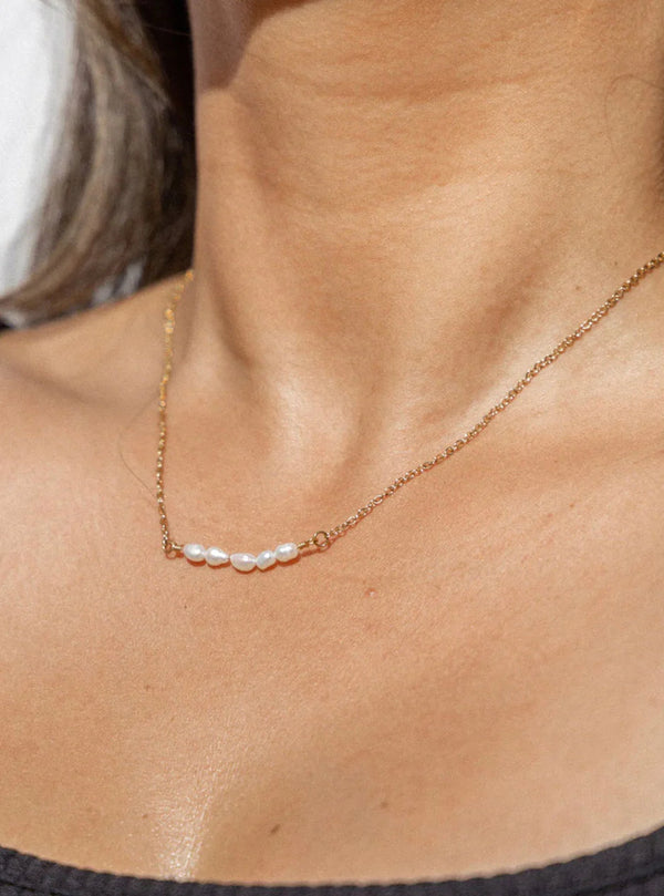 Pearl Diver Bar Necklace - Proper