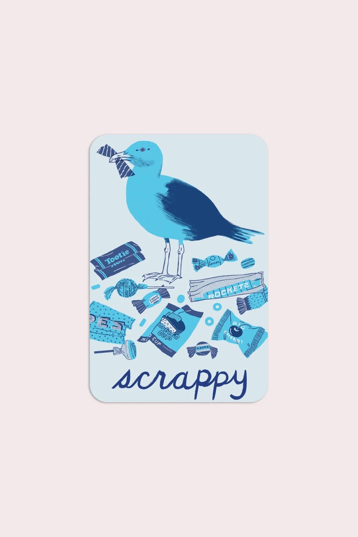 Scrappy Seagull Vinyl Sticker - Proper
