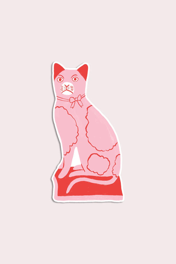 Staffordshire Cat Vinyl Sticker - Proper