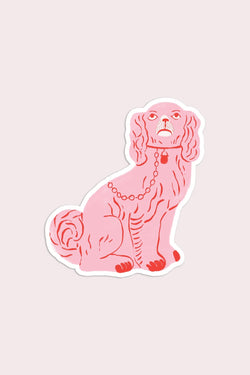 Staffordshire Dog Vinyl Sticker - Proper